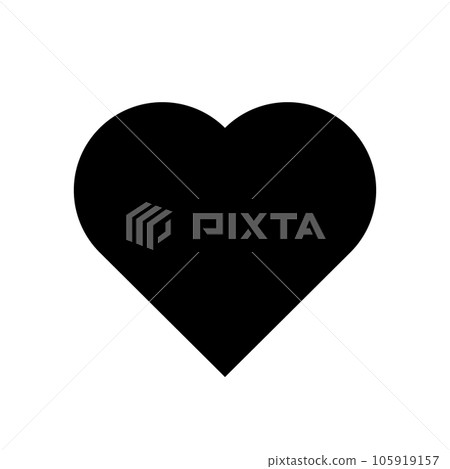 代表一顆心的填充風格圖標 105919157