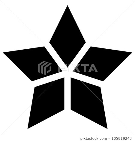 代表星星的填充樣式圖標 105919243