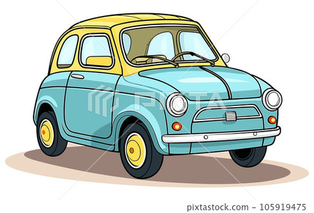 City car vector illustration concept, Cute vector smart car illustration, Car sharing logo, 105919475
