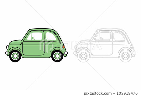 City car vector illustration concept, Cute vector smart car illustration, Car sharing logo, City car vector illustration concept, Cute vector smart car illustration, Car sharing logo, 105919476
