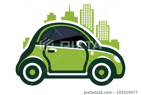 City car vector illustration concept, Cute vector smart car illustration, Car sharing logo, City car vector illustration concept, Cute vector smart car illustration, Car sharing logo, 105919477