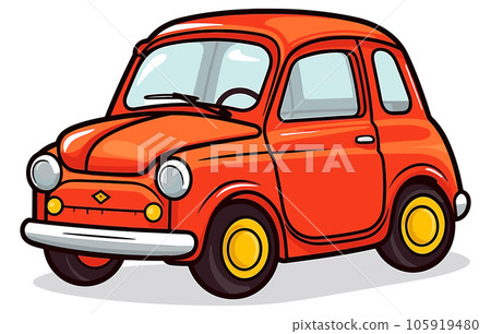 City car vector illustration concept, Cute vector smart car illustration, Car sharing logo, 105919480