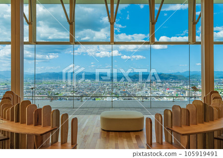 Gifu Prefectural Government Office, View from Seiryu Lobby <Gifu City, Gifu Prefecture> 105919491