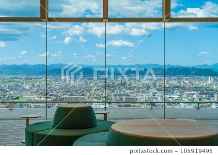 Gifu Prefectural Government Office, View from Seiryu Lobby <Gifu City, Gifu Prefecture> 105919495
