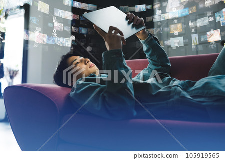 平板電腦的男士 105919565