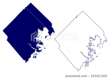Lunenburg County (Canada, Nova Scotia Province, North America) map vector illustration, scribble sketch Lunenburg map Lunenburg County (Canada, Nova Scotia Province, North America) map vector illustration, scribble sketch Lunenburg map 105921005