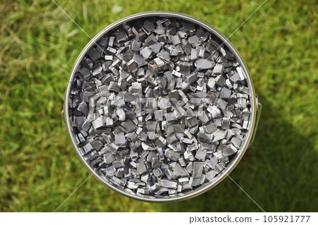 Homemade shrapnel from which Ukrainian soldiers make bombs 105921777