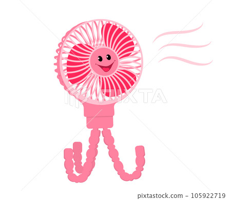 Pink Electric Fan Vector illustration in cartoon style. Pink Electric Fan Vector illustration in cartoon style. 105922719