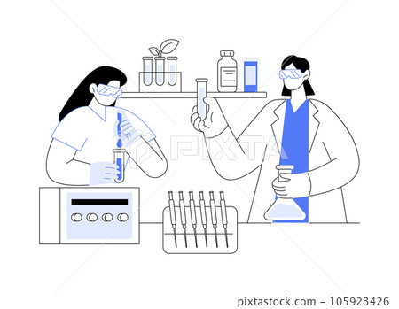 Experimental conditions setting abstract concept vector illustration. Experimental conditions setting abstract concept vector illustration. 105923426
