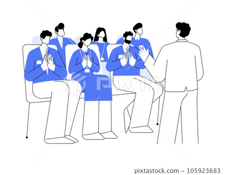 Business conference abstract concept vector illustration. 105923683