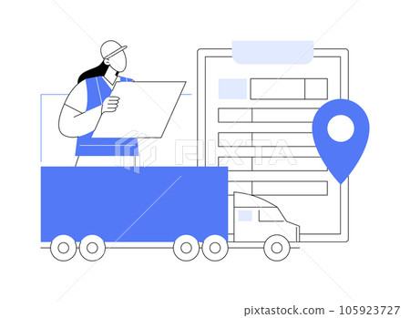 Customs registration abstract concept vector illustration. Customs registration abstract concept vector illustration. 105923727