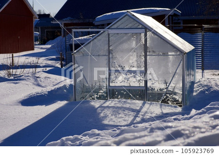 modern winter garden with double glazed window green house modern winter garden with double glazed window green house 105923769