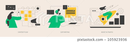 Smm software abstract concept vector illustrations. 105923936