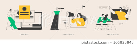 Career opportunity abstract concept vector illustrations. Career opportunity abstract concept vector illustrations. 105923943