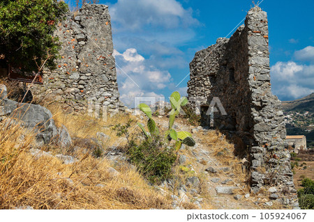The ruins of the Mausoleum of Tredoliche at Cirella, Cosenza, Calabria, Italy The ruins of the Mausoleum of Tredoliche at Cirella, Cosenza, Calabria, Italy 105924067