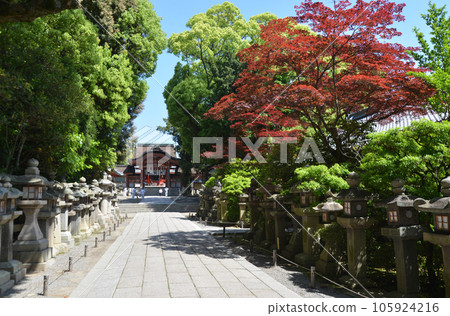 京都府八幡市石清水八幡宮表參道和南蘇門 105924216
