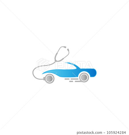 car doctor service logo design. Vector illustration,car doctor,stethoscope,logo vector template. car doctor service logo design. Vector illustration,car doctor,stethoscope,logo vector template. 105924284