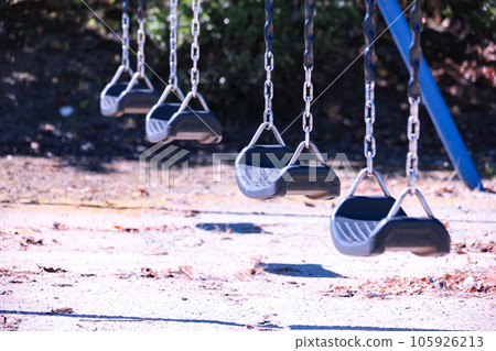 Children's playground swing Children's playground swing 105926213