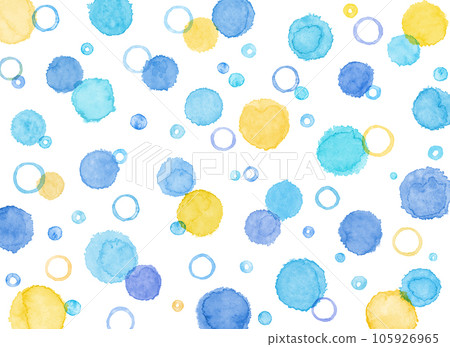 水彩背景圓圈手繪油漆背景 105926965