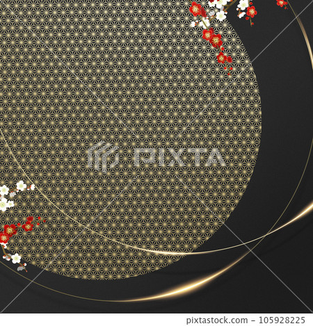 Japanese-style background with a modern atmosphere 105928225