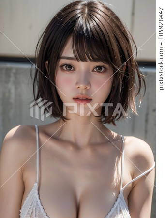 A woman in a white bikini A woman in a white bikini 105928447