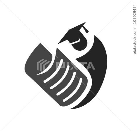 learning logo template Isolated. Brand Identity. Icon Abstract Vector graphic 105929454