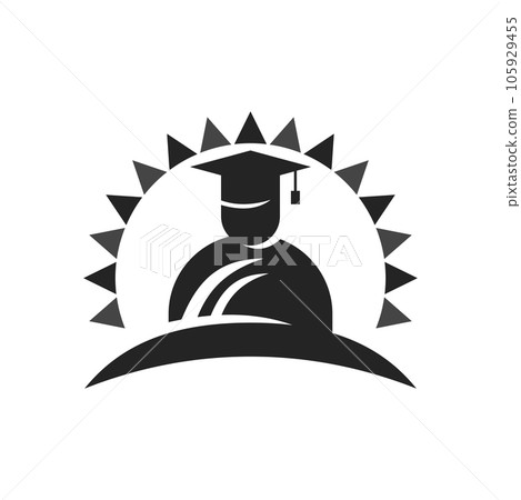 learning logo template Isolated. Brand Identity. Icon Abstract Vector graphic 105929455