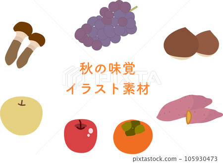 Autumn ingredients material collection 105930473