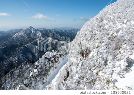 【從富士三岩展望台看到的冬季大全景】三重縣菰野町禦在所山 105930921