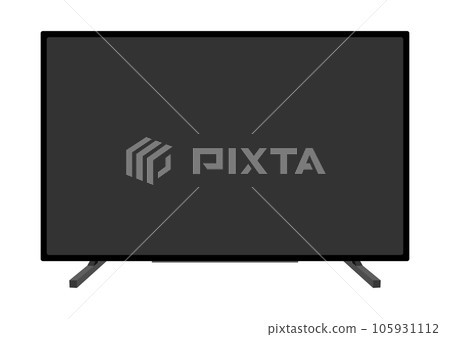 Illustration of 4K LCD TV 105931112