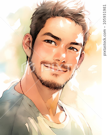 A bearded man with an impressive smile A bearded man with an impressive smile 105931981