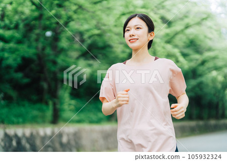 跑步的女人 105932324