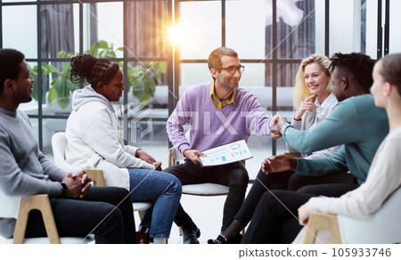 business training and coaching in the company. people sit and chat business training and coaching in the company. people sit and chat 105933746