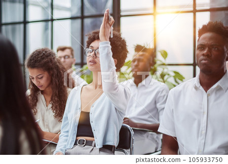 young business people at a job interview young business people at a job interview 105933750