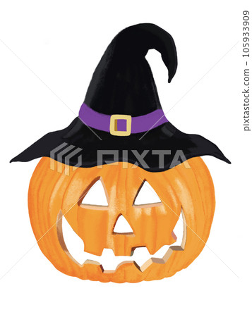 南瓜鬼(女巫帽子)剪出 南瓜鬼(女巫帽子)剪出 105933909