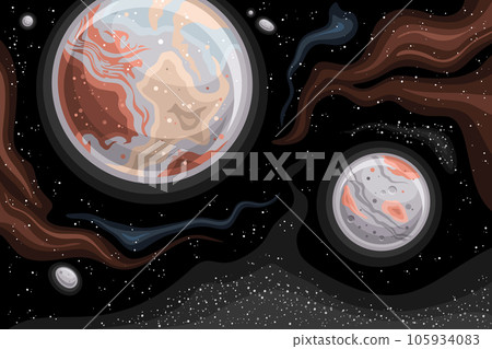 Vector Fantasy Space Chart Vector Fantasy Space Chart 105934083