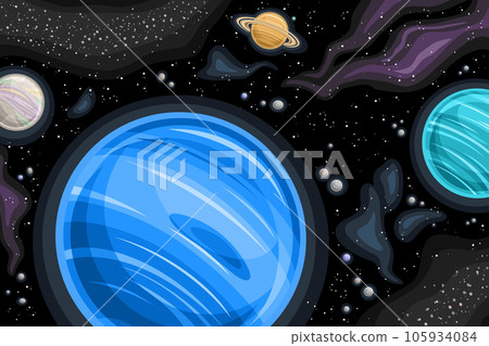 Vector Fantasy Space Chart 105934084