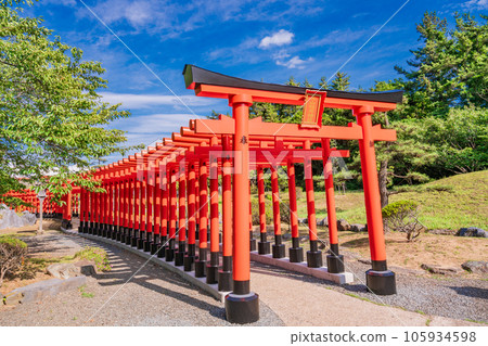 (Tsugaru City, Aomori Prefecture) Takayama Inari Shrine Senbon Torii 105934598