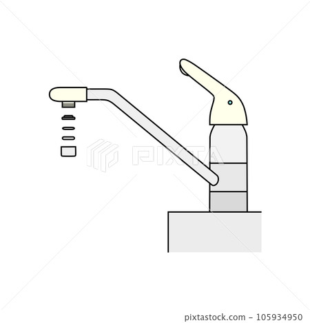 Single lever type mixing faucet (faucet, foam faucet, external screw type) and foam cap (metal fittings, rectifier net, packing) Single lever type mixing faucet (faucet, foam faucet, external screw type) and foam cap (metal fittings, rectifier net, packing) 105934950