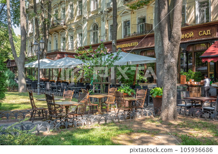 City square in the historical center of Odessa, Ukraine City square in the historical center of Odessa, Ukraine 105936686