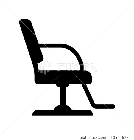 美容美髮椅圖標 105936781