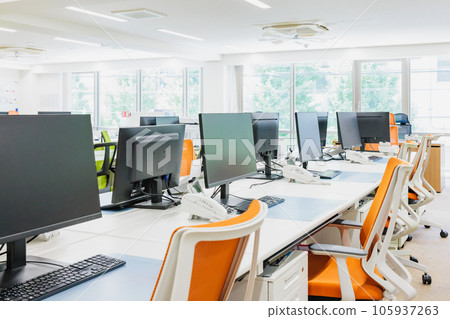 unmanned business office interior 105937263