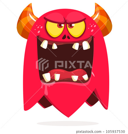 Funny cartoon monster character for Halloween. Vector isolated. Great for package design 105937530
