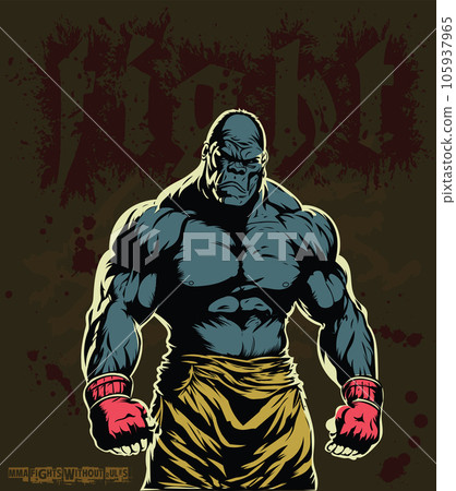 fighter without rules MMA gorilla fighter without rules MMA gorilla 105937965