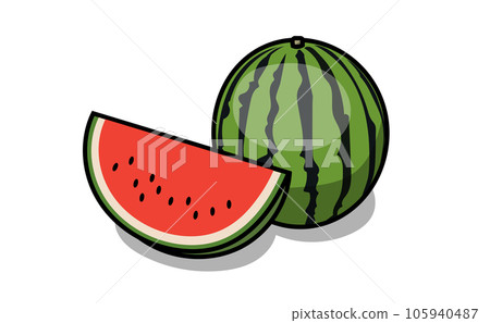 Pop watermelon illustration material Pop watermelon illustration material 105940487
