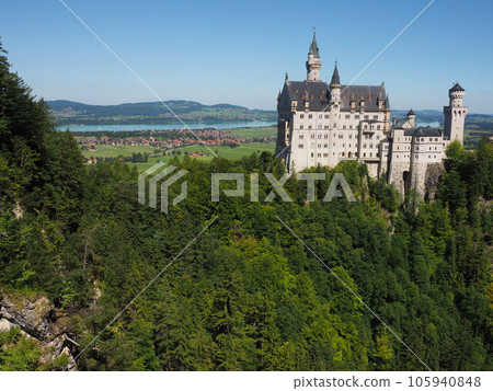 Neuschwanstein Castle (from Marienbrücke), 2023, Summer 105940848