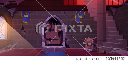 Abandoned dungeon in medieval castle 105941262