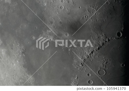 Enlarged photograph of the moon's surface Sunny sea, Apennines 105941370