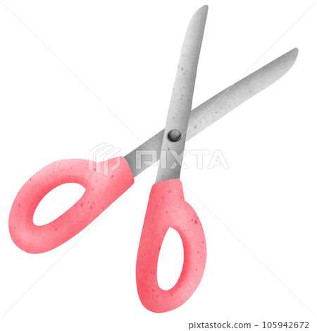 Isolated cute pink pastel scissor cutter in transparent background Isolated cute pink pastel scissor cutter in transparent background 105942672