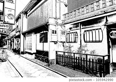 [Kyoto's black and white] The deep world of Pontocho where Kyomachiya is lined 105942990